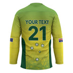 Australian Kangaroo Lawn Bowls Custom Hockey Jersey Aussie Minimalist Style - Aussie Hoodie