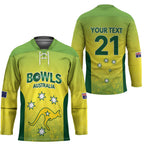 Australian Kangaroo Lawn Bowls Custom Hockey Jersey Aussie Minimalist Style - Aussie Hoodie