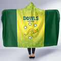 Australian Kangaroo Lawn Bowls Hooded Blanket Aussie Minimalist Style - Aussie Hoodie