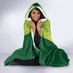 Australian Kangaroo Lawn Bowls Hooded Blanket Aussie Minimalist Style - Aussie Hoodie