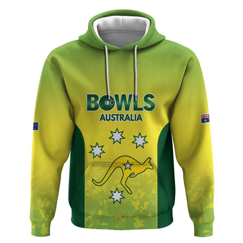 Australian Kangaroo Lawn Bowls Custom Hoodie Aussie Minimalist Style - Aussie Hoodie