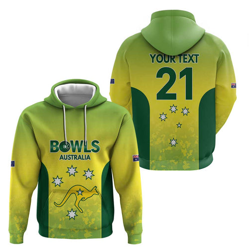Australian Kangaroo Lawn Bowls Custom Hoodie Aussie Minimalist Style - Aussie Hoodie