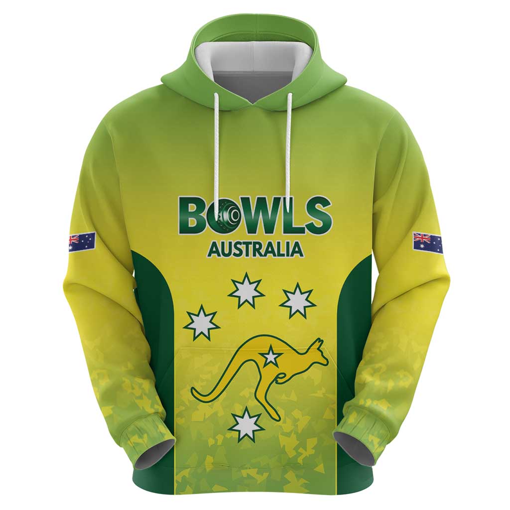 Australian Kangaroo Lawn Bowls Custom Hoodie Aussie Minimalist Style - Aussie Hoodie