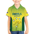 Australian Kangaroo Lawn Bowls Custom Kid Hawaiian Shirt Aussie Minimalist Style - Aussie Hoodie