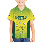 Australian Kangaroo Lawn Bowls Custom Kid Hawaiian Shirt Aussie Minimalist Style - Aussie Hoodie