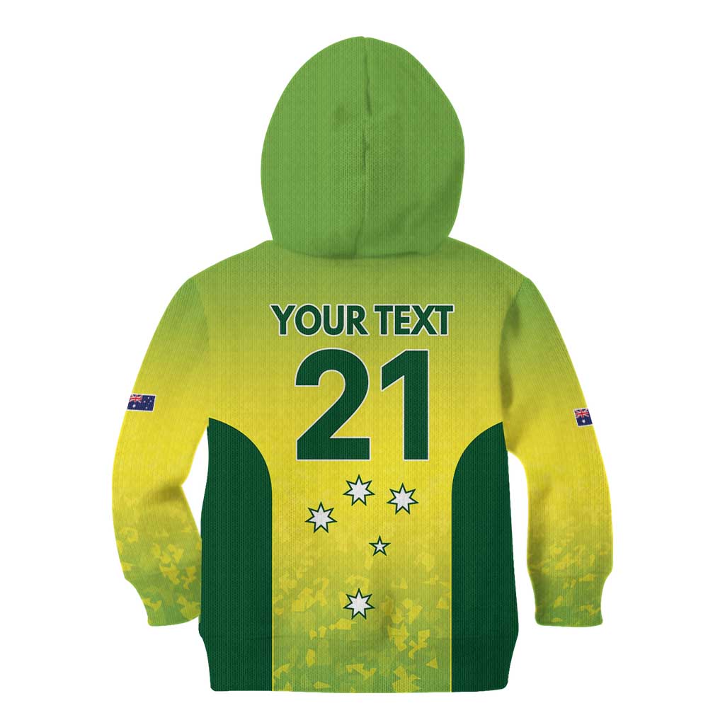 Australian Kangaroo Lawn Bowls Custom Kid Hoodie Aussie Minimalist Style - Aussie Hoodie