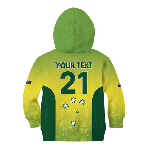 Australian Kangaroo Lawn Bowls Custom Kid Hoodie Aussie Minimalist Style - Aussie Hoodie