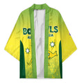Australian Kangaroo Lawn Bowls Custom Kimono Aussie Minimalist Style - Aussie Hoodie