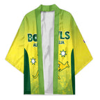 Australian Kangaroo Lawn Bowls Custom Kimono Aussie Minimalist Style - Aussie Hoodie