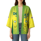 Australian Kangaroo Lawn Bowls Custom Kimono Aussie Minimalist Style - Aussie Hoodie