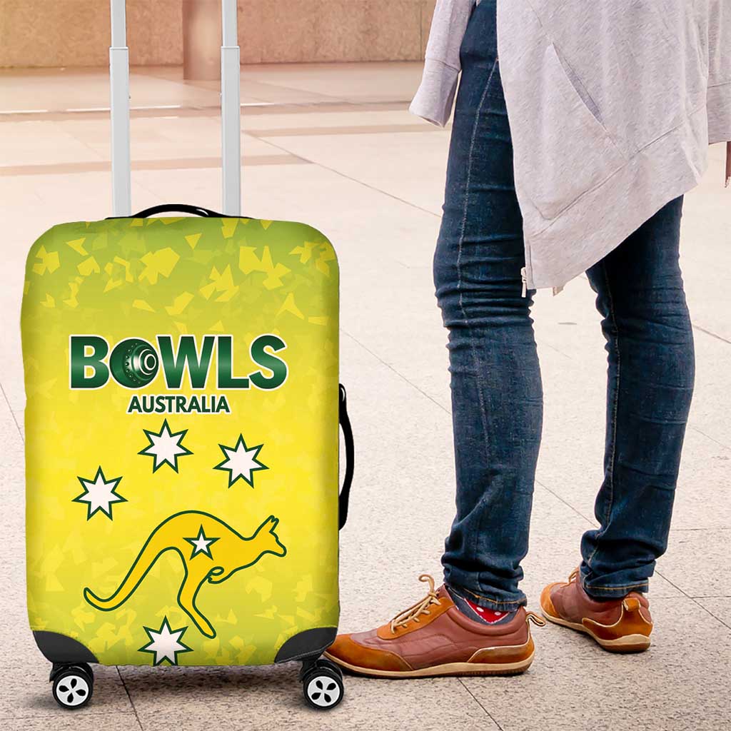 Australian Kangaroo Lawn Bowls Luggage Cover Aussie Minimalist Style - Aussie Hoodie