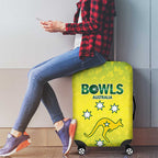 Australian Kangaroo Lawn Bowls Luggage Cover Aussie Minimalist Style - Aussie Hoodie