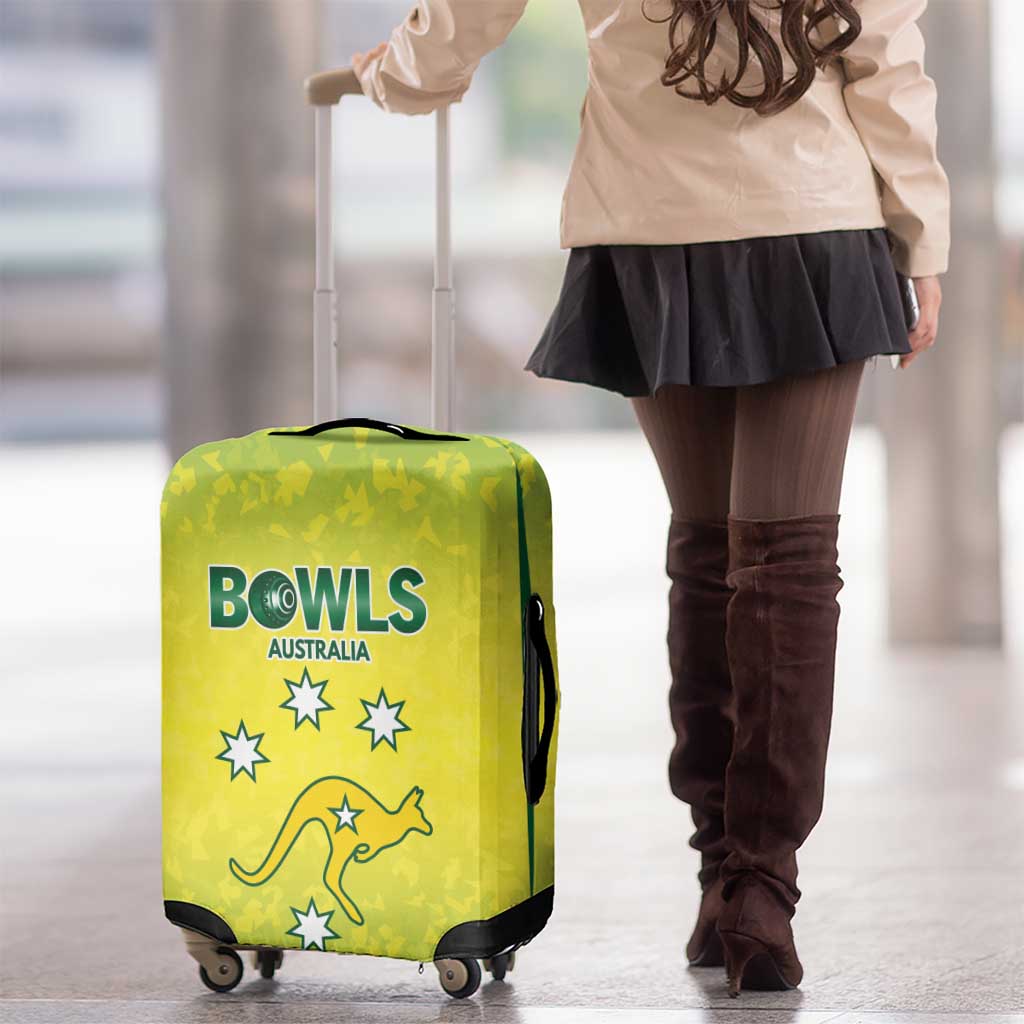 Australian Kangaroo Lawn Bowls Luggage Cover Aussie Minimalist Style - Aussie Hoodie