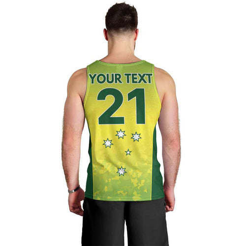 Australian Kangaroo Lawn Bowls Custom Men Tank Top Aussie Minimalist Style - Aussie Hoodie