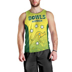 Australian Kangaroo Lawn Bowls Custom Men Tank Top Aussie Minimalist Style - Aussie Hoodie