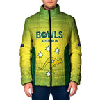 Australian Kangaroo Lawn Bowls Custom Padded Jacket Aussie Minimalist Style - Aussie Hoodie