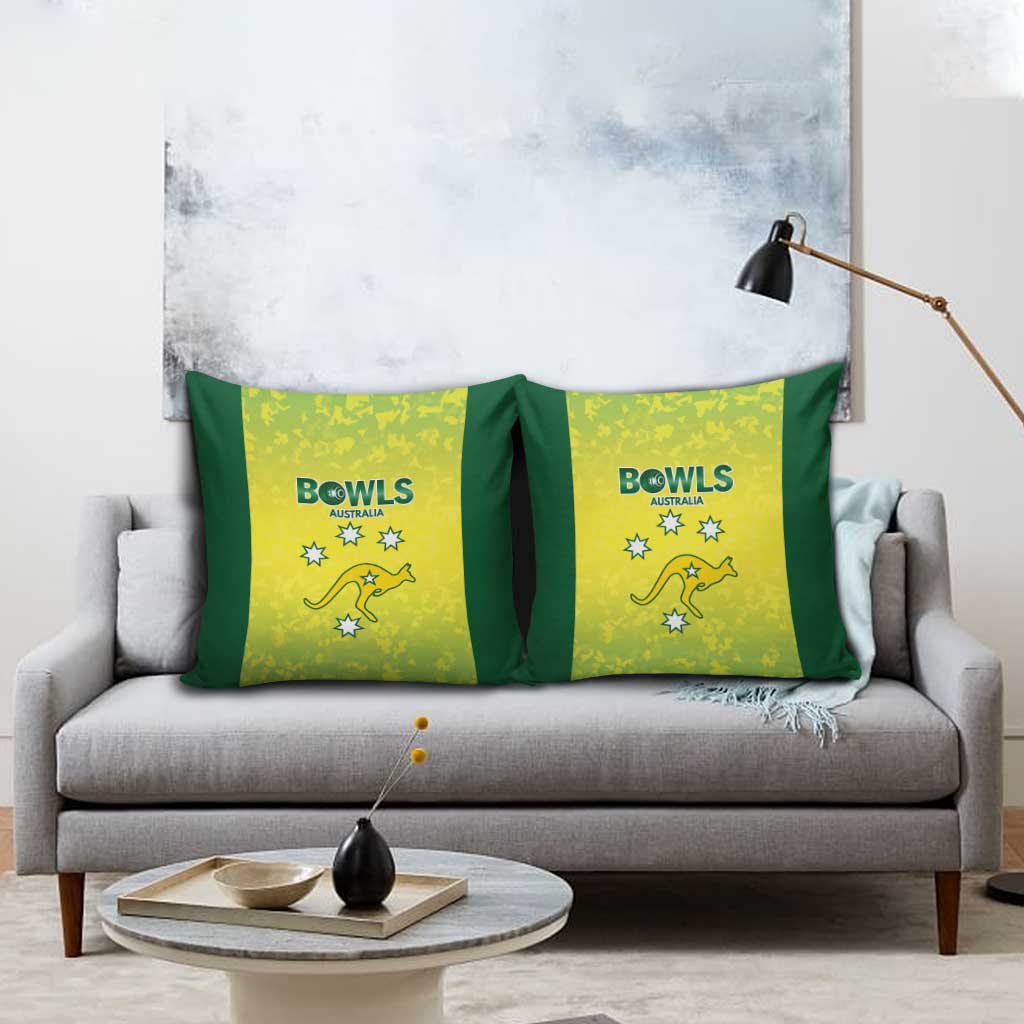 Australian Kangaroo Lawn Bowls Pillow Cover Aussie Minimalist Style - Aussie Hoodie