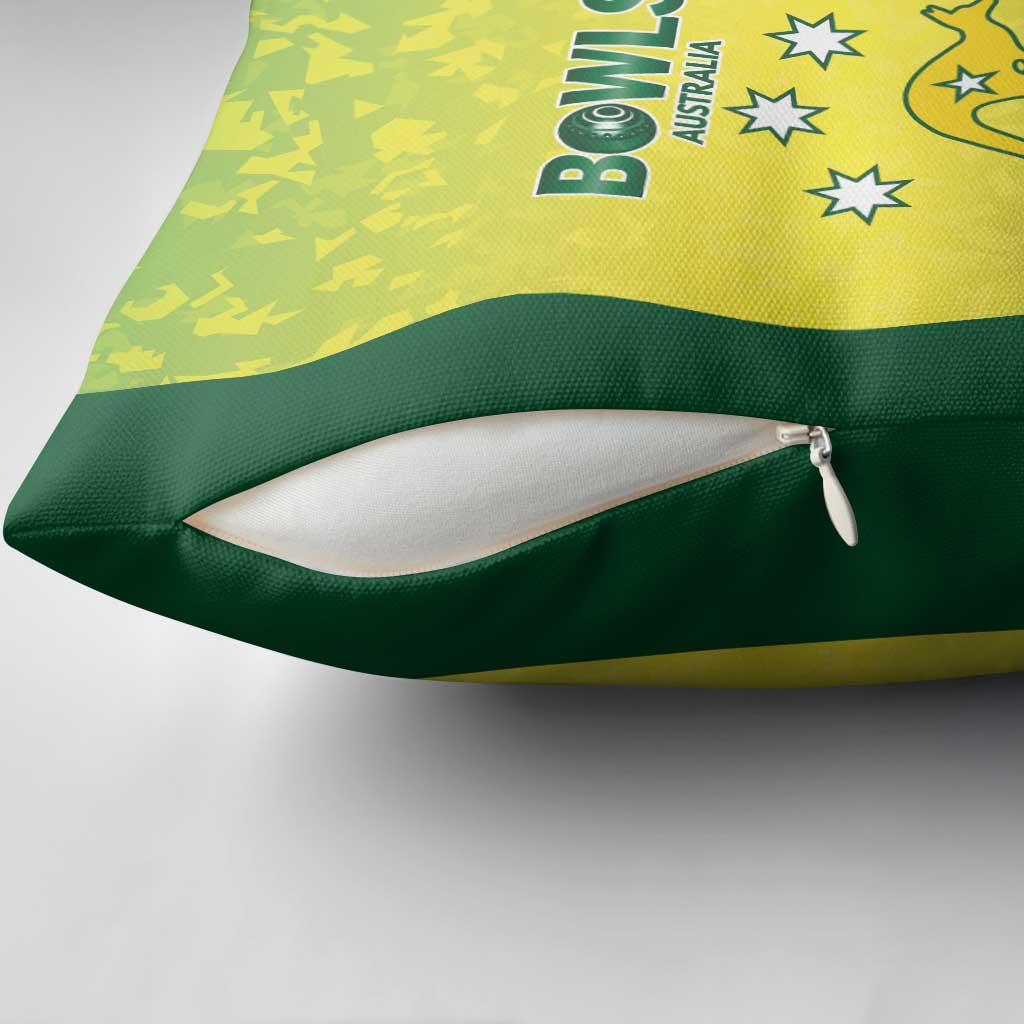 Australian Kangaroo Lawn Bowls Pillow Cover Aussie Minimalist Style - Aussie Hoodie