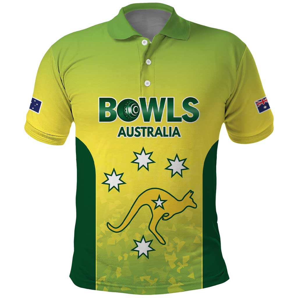 Australian Kangaroo Lawn Bowls Custom Polo Shirt Aussie Minimalist Style - Aussie Hoodie