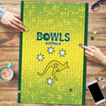 Australian Kangaroo Lawn Bowls Puzzle Aussie Minimalist Style - Aussie Hoodie