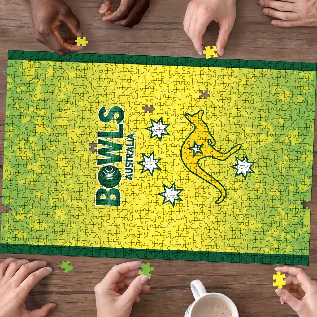 Australian Kangaroo Lawn Bowls Puzzle Aussie Minimalist Style - Aussie Hoodie