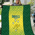 Australian Kangaroo Lawn Bowls Quilt Aussie Minimalist Style - Aussie Hoodie