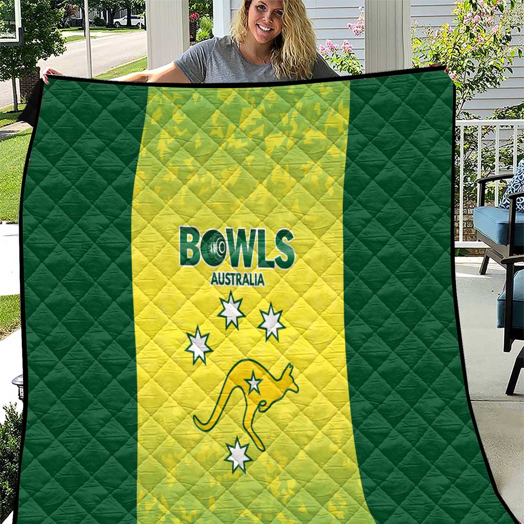 Australian Kangaroo Lawn Bowls Quilt Aussie Minimalist Style - Aussie Hoodie