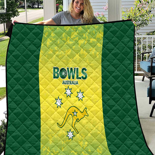 Australian Kangaroo Lawn Bowls Quilt Aussie Minimalist Style - Aussie Hoodie