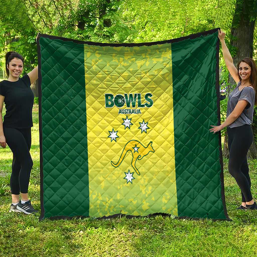 Australian Kangaroo Lawn Bowls Quilt Aussie Minimalist Style - Aussie Hoodie