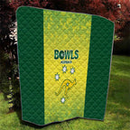 Australian Kangaroo Lawn Bowls Quilt Aussie Minimalist Style - Aussie Hoodie