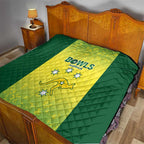 Australian Kangaroo Lawn Bowls Quilt Aussie Minimalist Style - Aussie Hoodie