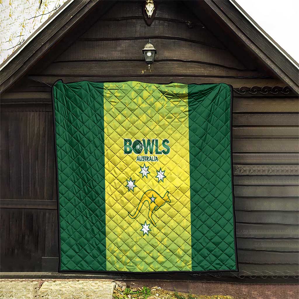 Australian Kangaroo Lawn Bowls Quilt Aussie Minimalist Style - Aussie Hoodie