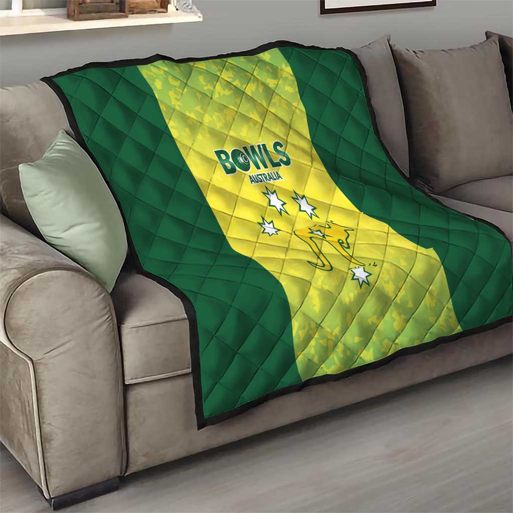 Australian Kangaroo Lawn Bowls Quilt Aussie Minimalist Style - Aussie Hoodie