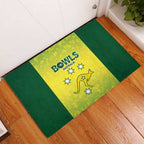 Australian Kangaroo Lawn Bowls Rubber Doormat Aussie Minimalist Style - Aussie Hoodie