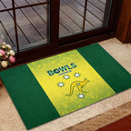 Australian Kangaroo Lawn Bowls Rubber Doormat Aussie Minimalist Style - Aussie Hoodie