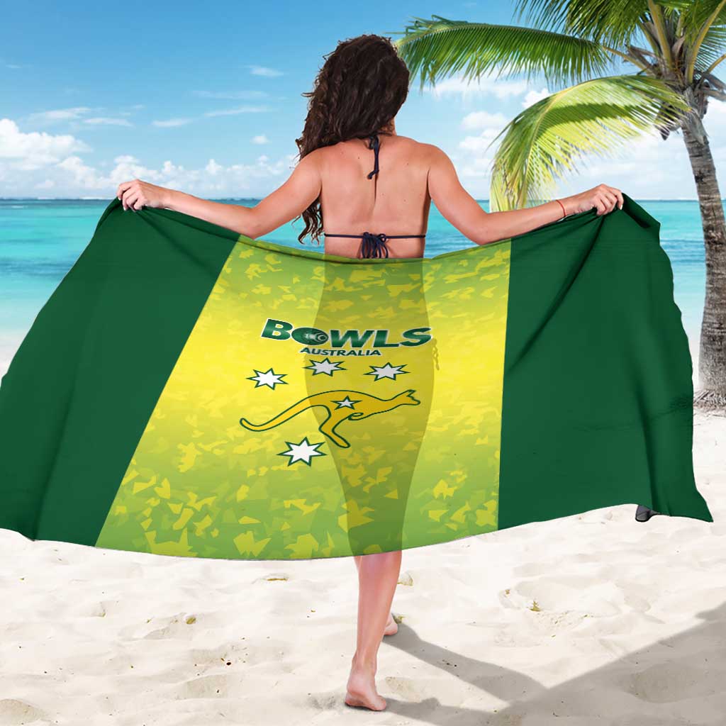 Australian Kangaroo Lawn Bowls Sarong Aussie Minimalist Style - Aussie Hoodie