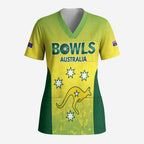 Australian Kangaroo Lawn Bowls Custom Scrub Top Aussie Minimalist Style - Aussie Hoodie
