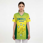 Australian Kangaroo Lawn Bowls Custom Scrub Top Aussie Minimalist Style - Aussie Hoodie