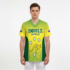 Australian Kangaroo Lawn Bowls Custom Scrub Top Aussie Minimalist Style - Aussie Hoodie