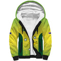 Australian Kangaroo Lawn Bowls Custom Sherpa Hoodie Aussie Minimalist Style - Aussie Hoodie