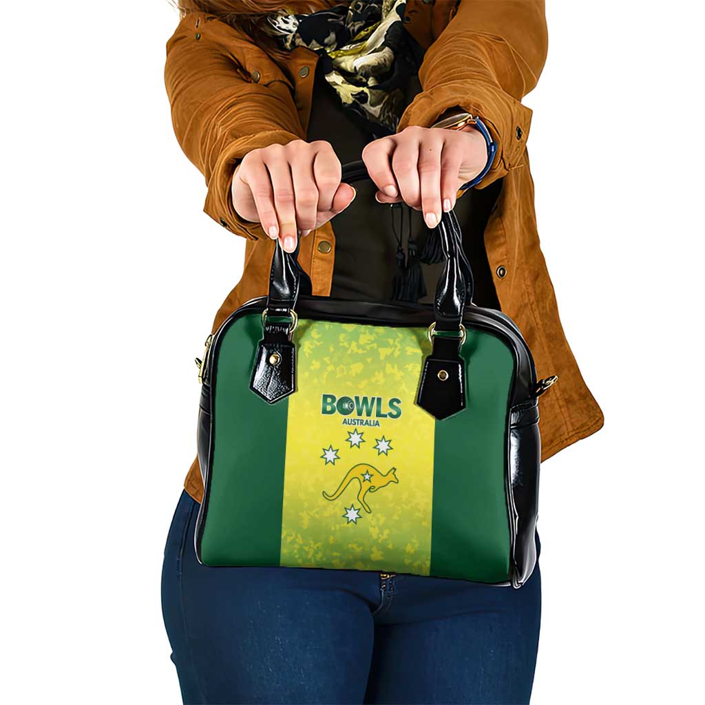 Australian Kangaroo Lawn Bowls Shoulder Handbag Aussie Minimalist Style - Aussie Hoodie