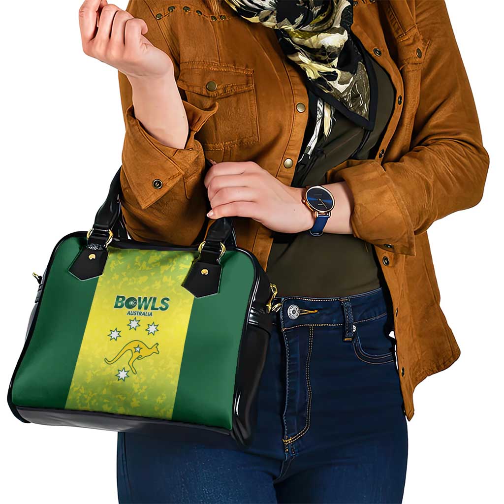 Australian Kangaroo Lawn Bowls Shoulder Handbag Aussie Minimalist Style - Aussie Hoodie