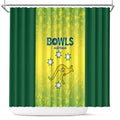 Australian Kangaroo Lawn Bowls Shower Curtain Aussie Minimalist Style - Aussie Hoodie