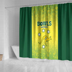 Australian Kangaroo Lawn Bowls Shower Curtain Aussie Minimalist Style - Aussie Hoodie