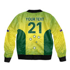 Australian Kangaroo Lawn Bowls Custom Sleeve Zip Bomber Jacket Aussie Minimalist Style - Aussie Hoodie