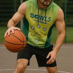 Australian Kangaroo Lawn Bowls Custom Sleeveless Hoodie Aussie Minimalist Style - Aussie Hoodie