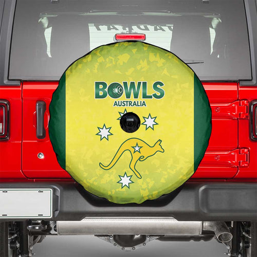 Australian Kangaroo Lawn Bowls Spare Tire Cover Aussie Minimalist Style - Aussie Hoodie