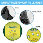Australian Kangaroo Lawn Bowls Spare Tire Cover Aussie Minimalist Style - Aussie Hoodie