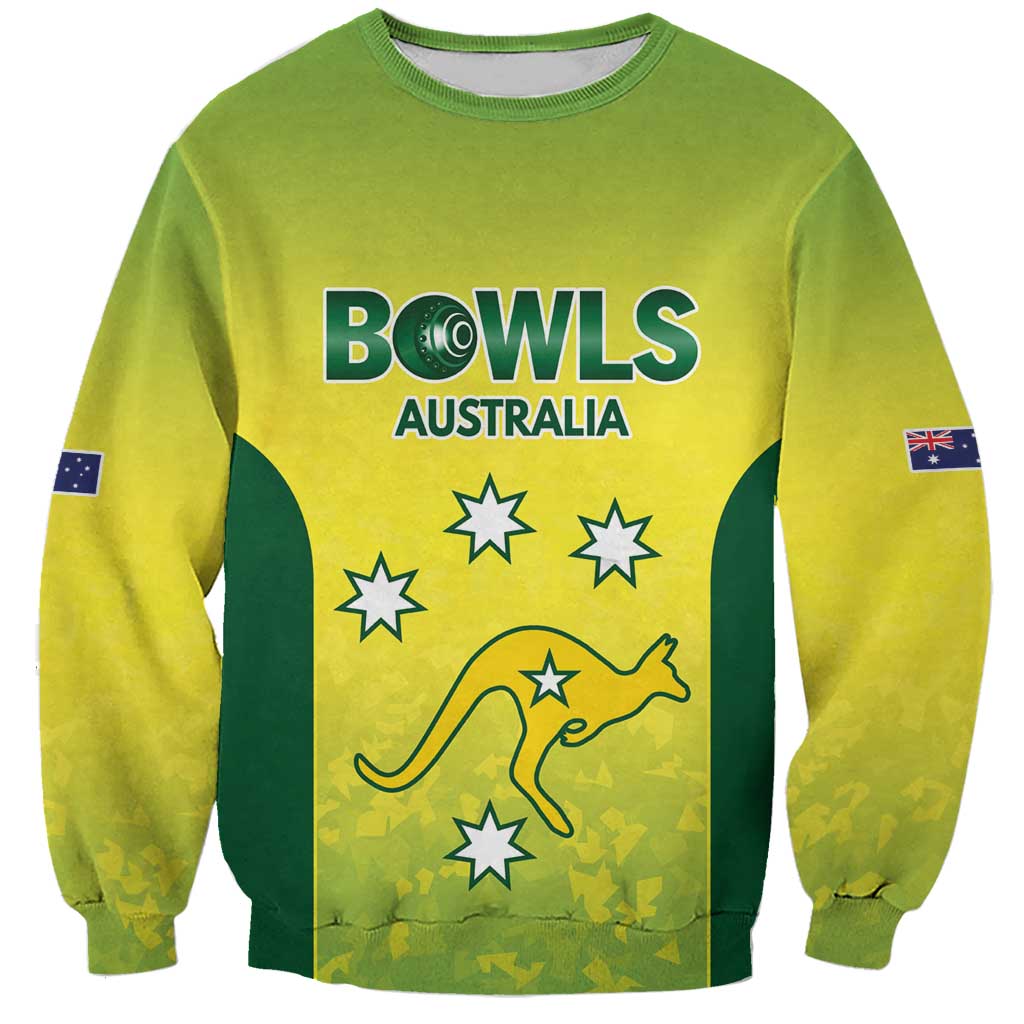 Australian Kangaroo Lawn Bowls Custom Sweatshirt Aussie Minimalist Style - Aussie Hoodie