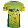 Australian Kangaroo Lawn Bowls Custom T Shirt Aussie Minimalist Style - Aussie Hoodie
